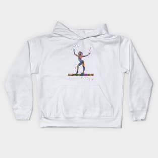 Gymnastics balance beam Kids Hoodie